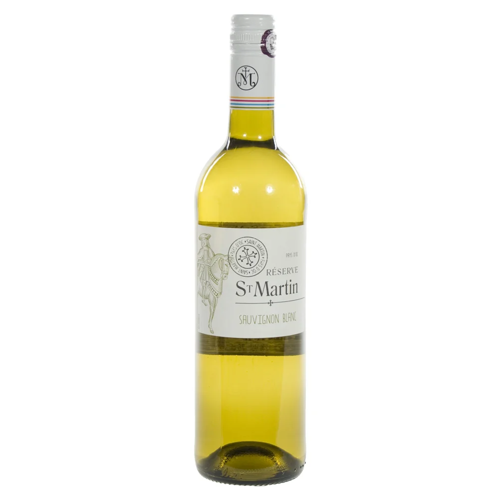 St Martin Sauvignon Blanc 12.5%  Wit  75 cl  Fles