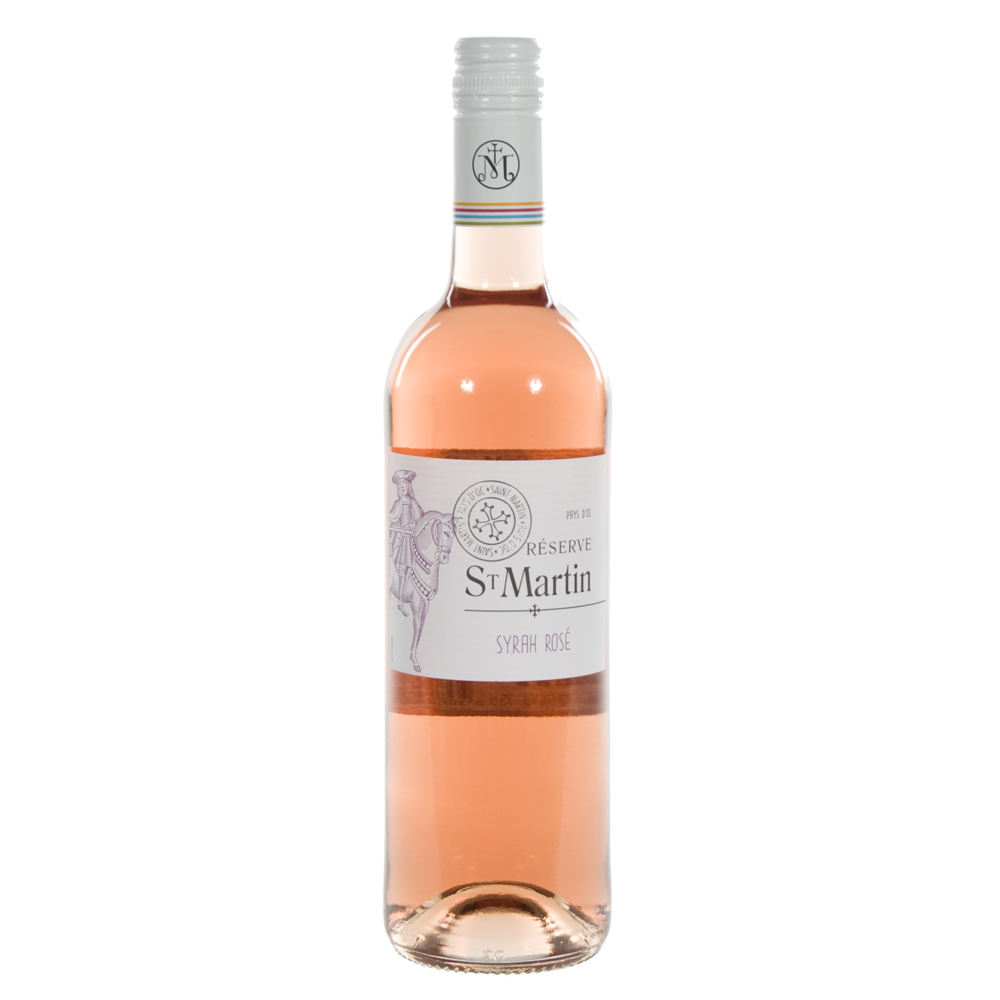 St Martin Syrah Rose 12%  Rose  75 cl  Fles