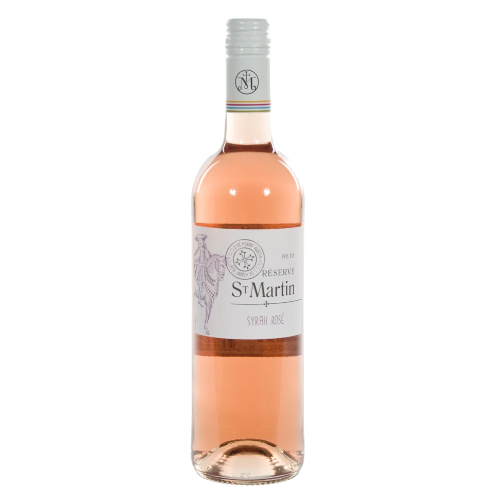 St Martin Syrah Rose 12%  Rose  75 cl  Fles