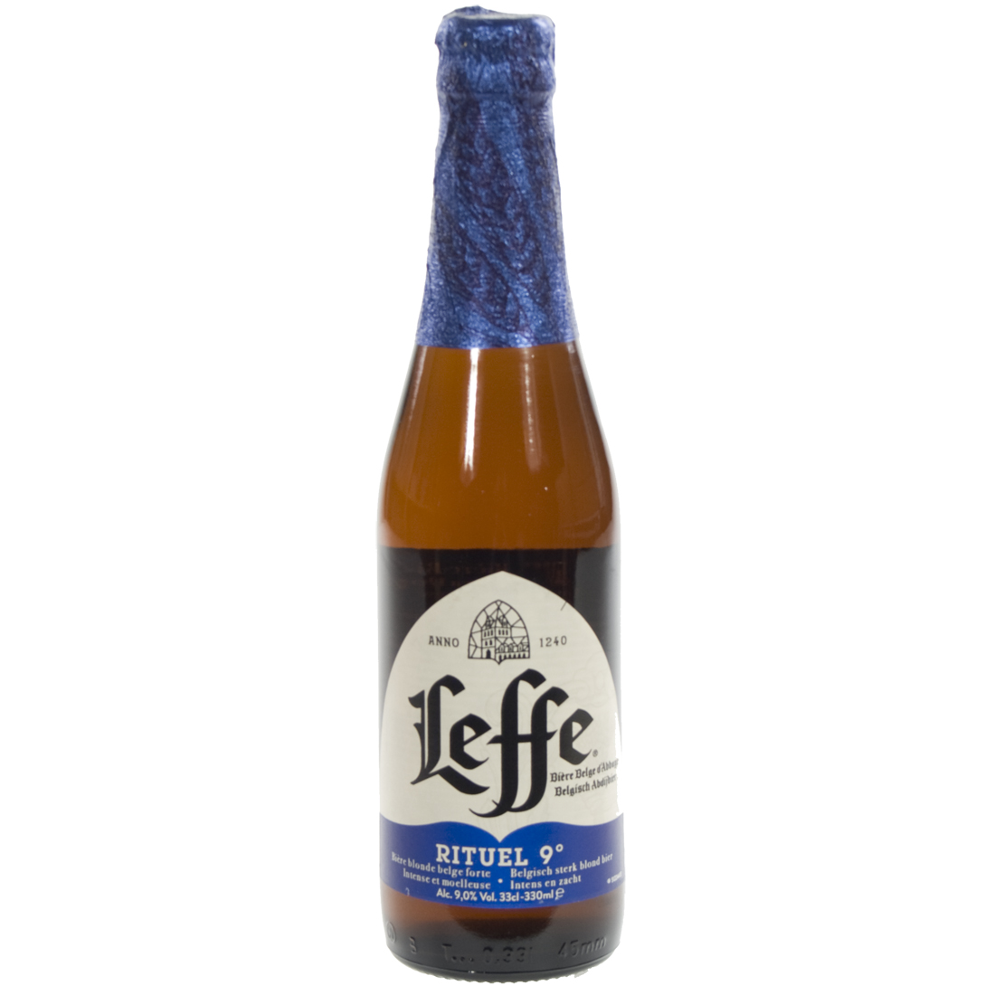 Leffe  Ritueel Blauw 9°  Blond  33 cl  Fles