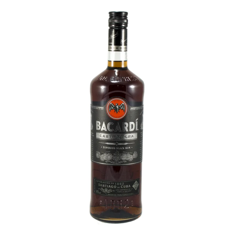 Bacardi Carta Negra 40%  1 liter