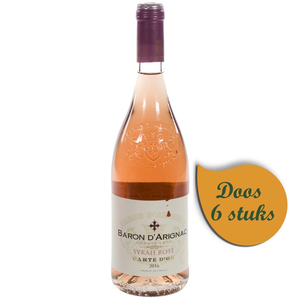 Baron d' Arignac  Rose  75 cl  Doos  6 st
