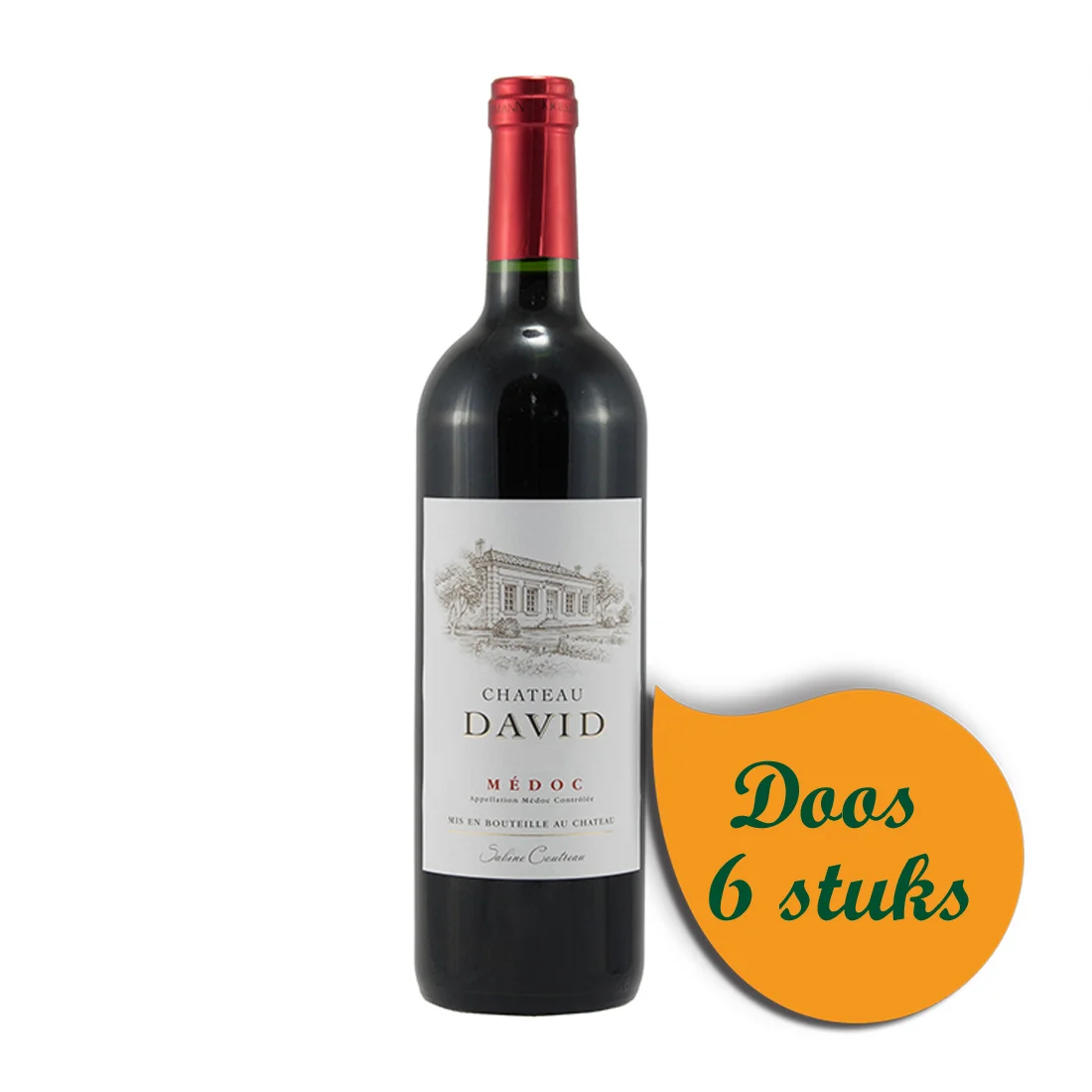 Chateau David  Rood  75 cl  Doos  6 st