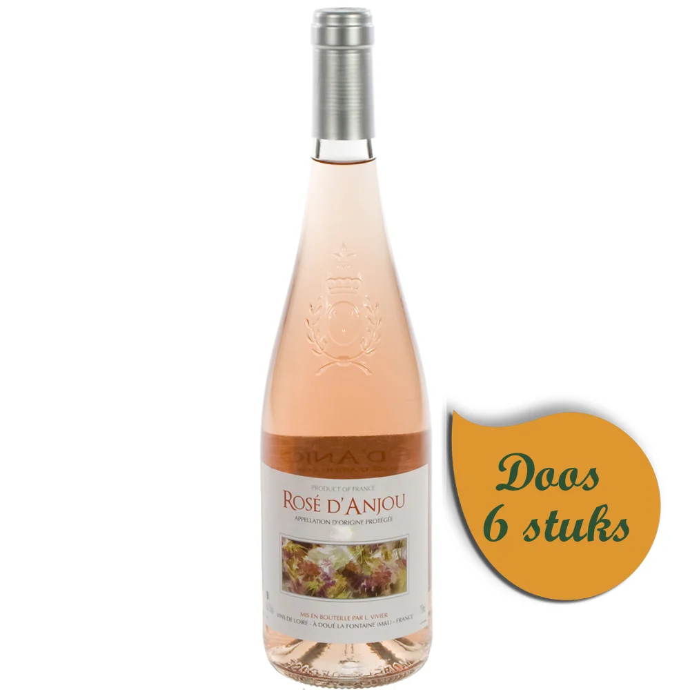 Rose d'Anjou L. Vivier  Rose  75 cl  Doos  6 st