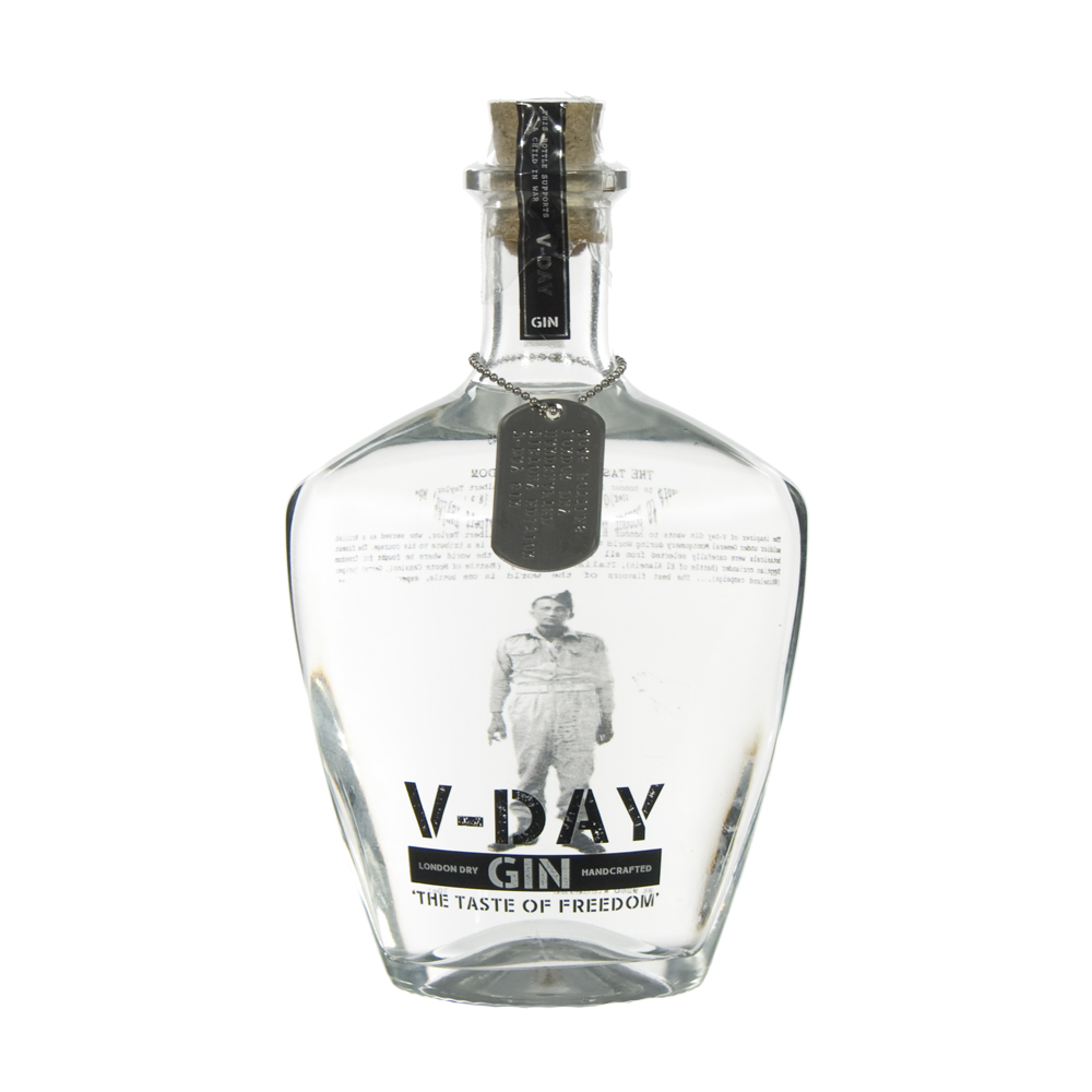 D-Day Gin 40,44%  70 cl  Fles