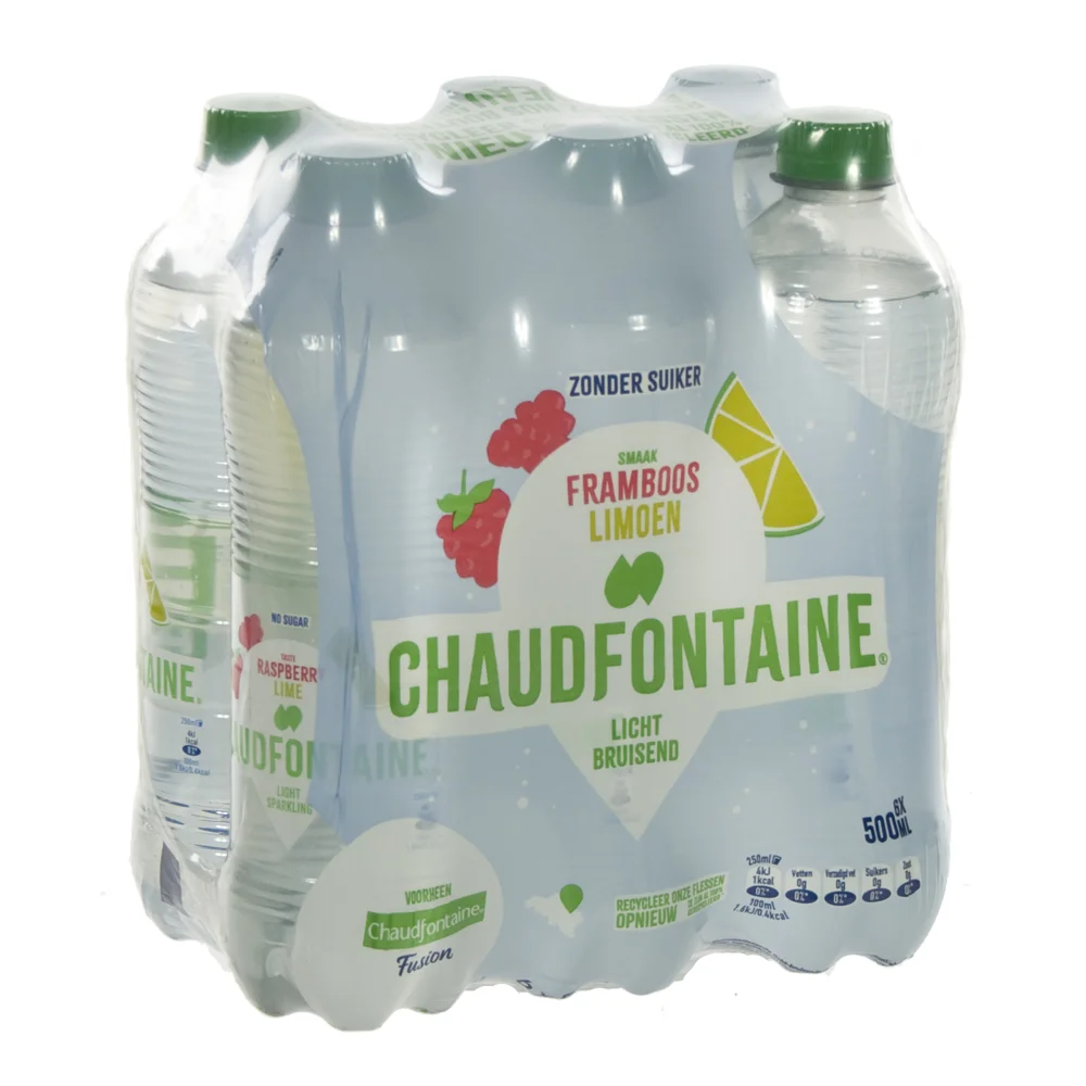Chaudfontain Fusion Pet  Framboos  50 cl  Pak  6 st