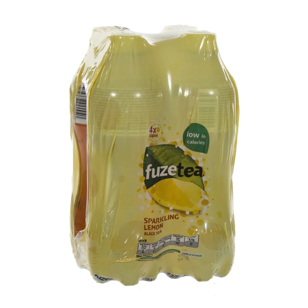 Fuze Tea PET  Black Sprankling  40 cl  Pak  4 st