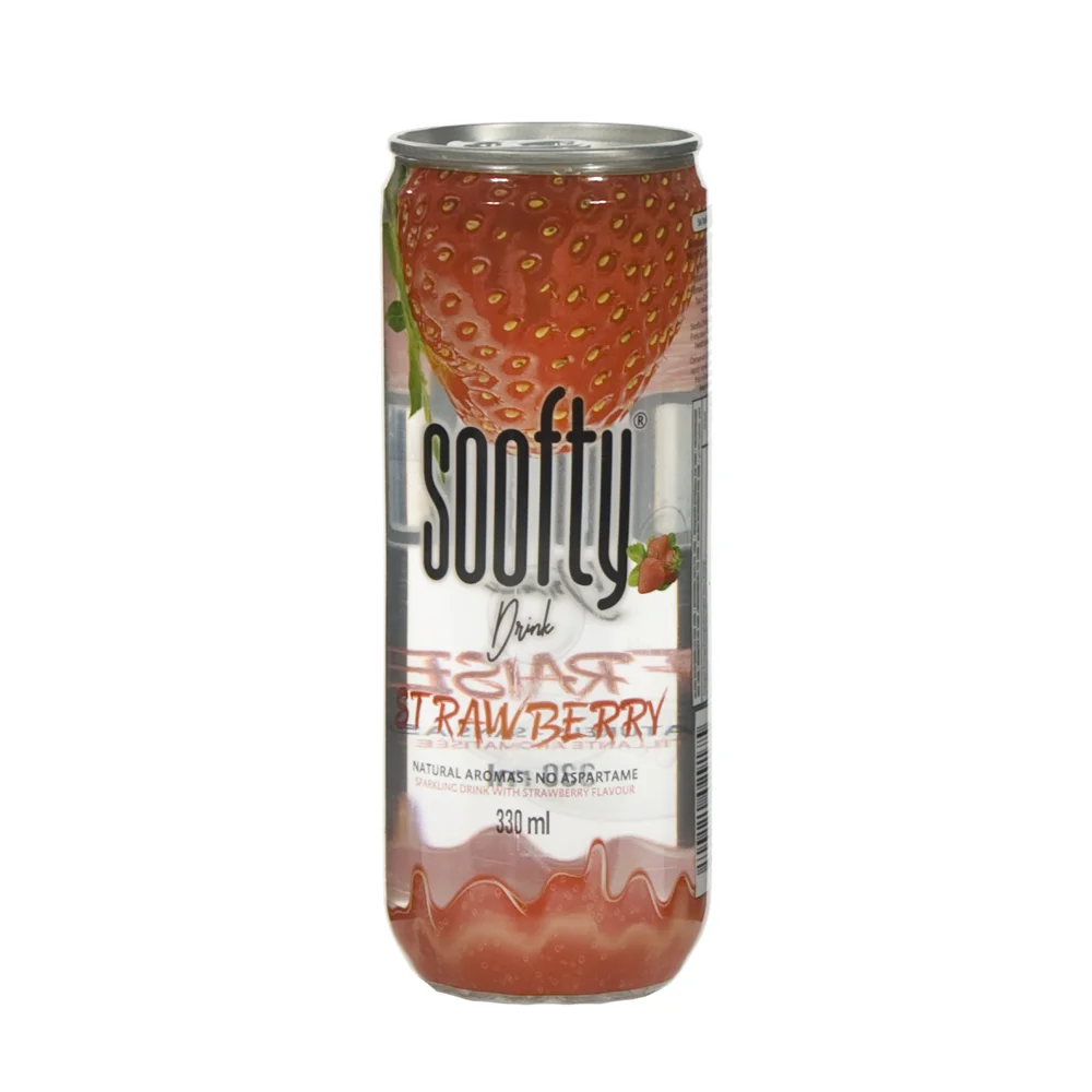 Soofty limonade  Aardbei  33 cl  Blik