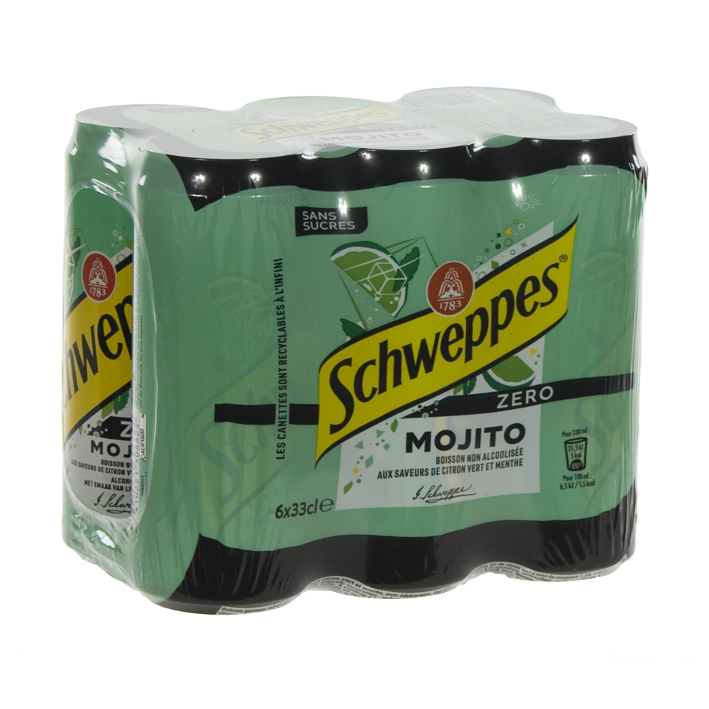 Schweppes Mojito BLIK  Zero  33 cl  Blik  6 pak