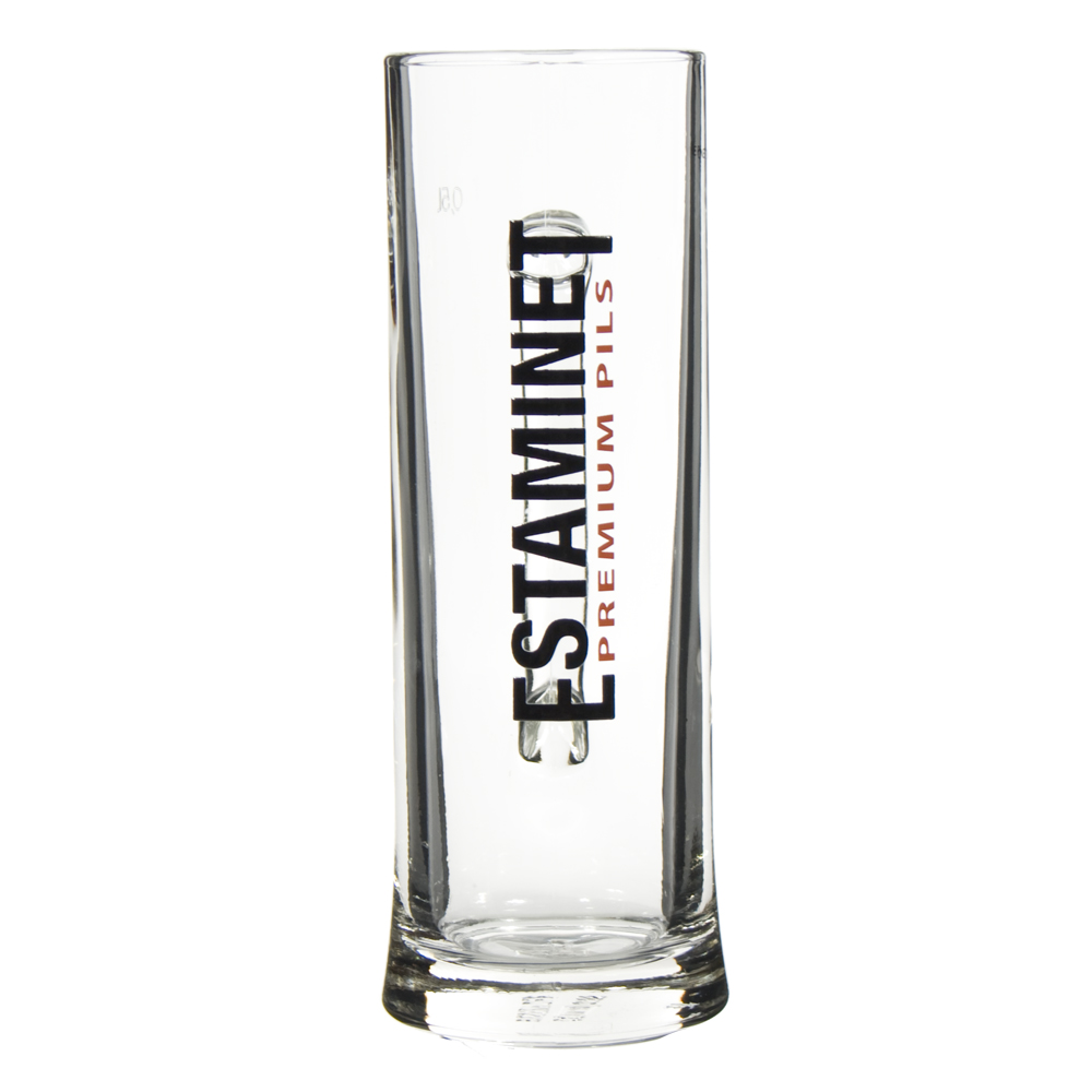 Estaminet pils glas recht  50 cl