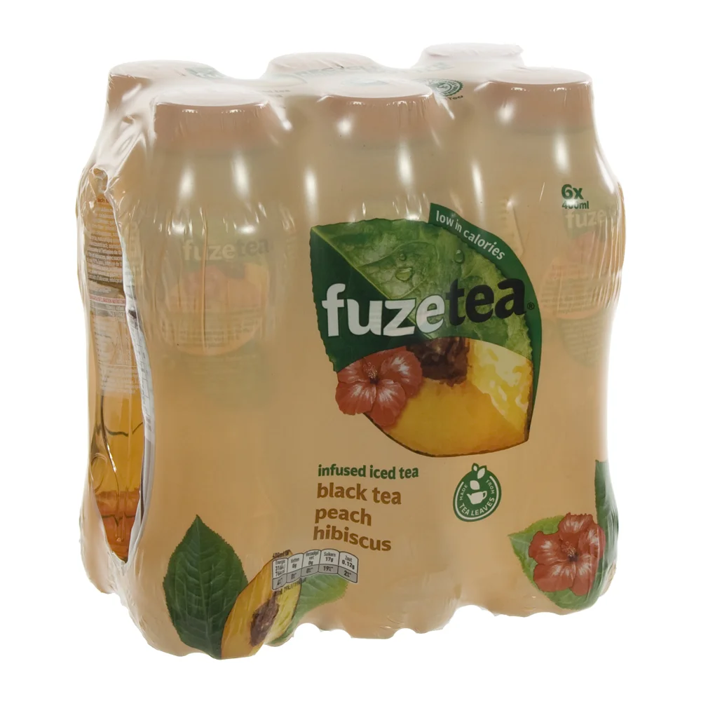 Fuze Tea PET  Black Peach Hibiskus  40 cl  Pak  6 st