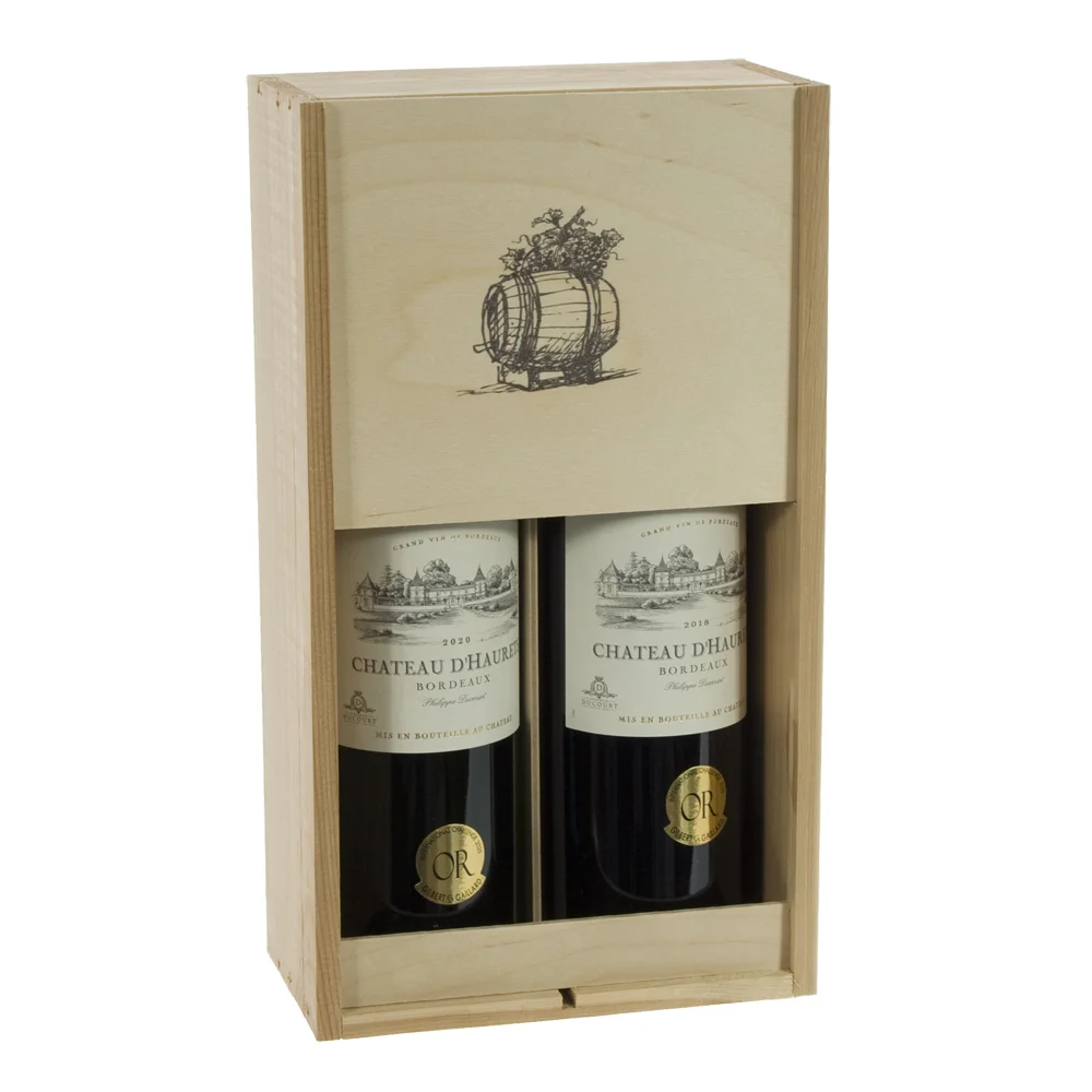 Chateau d'Haurets wit/rood Kist