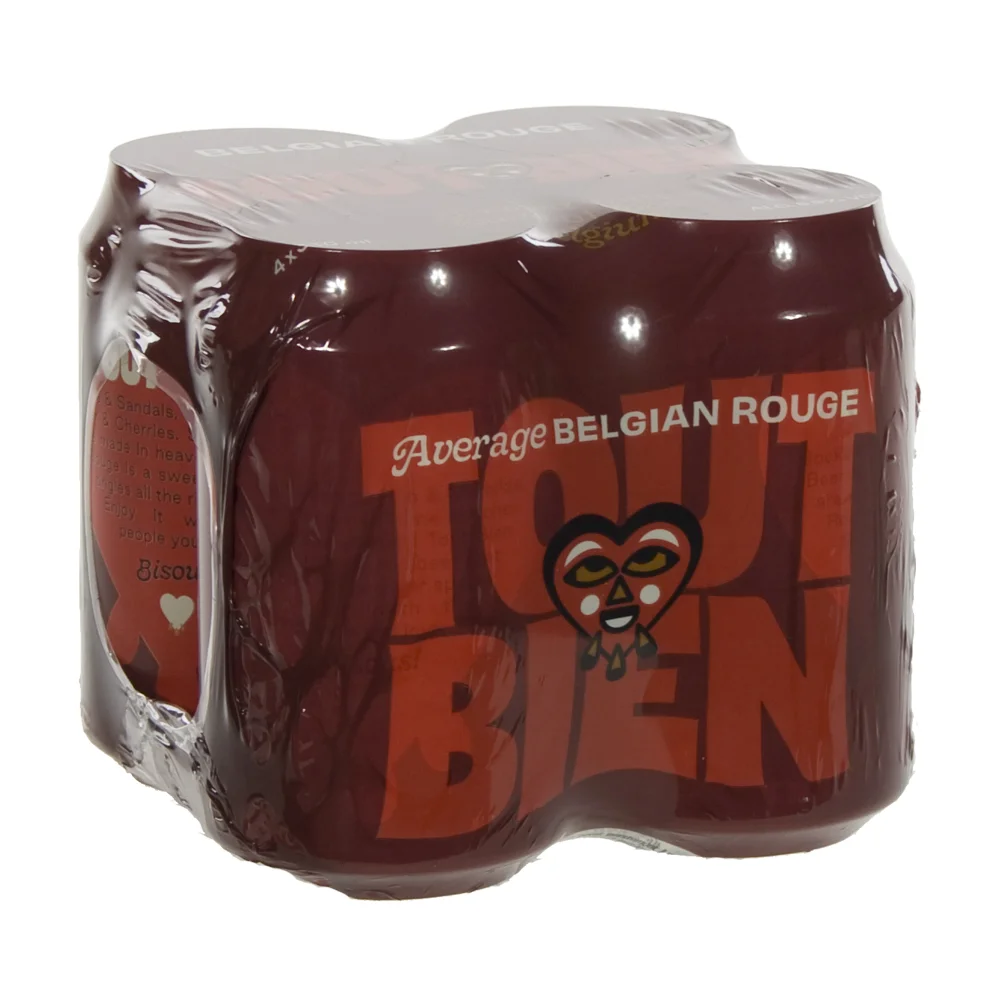 Tout Bien Rouge  33 cl  Blik 4 pak