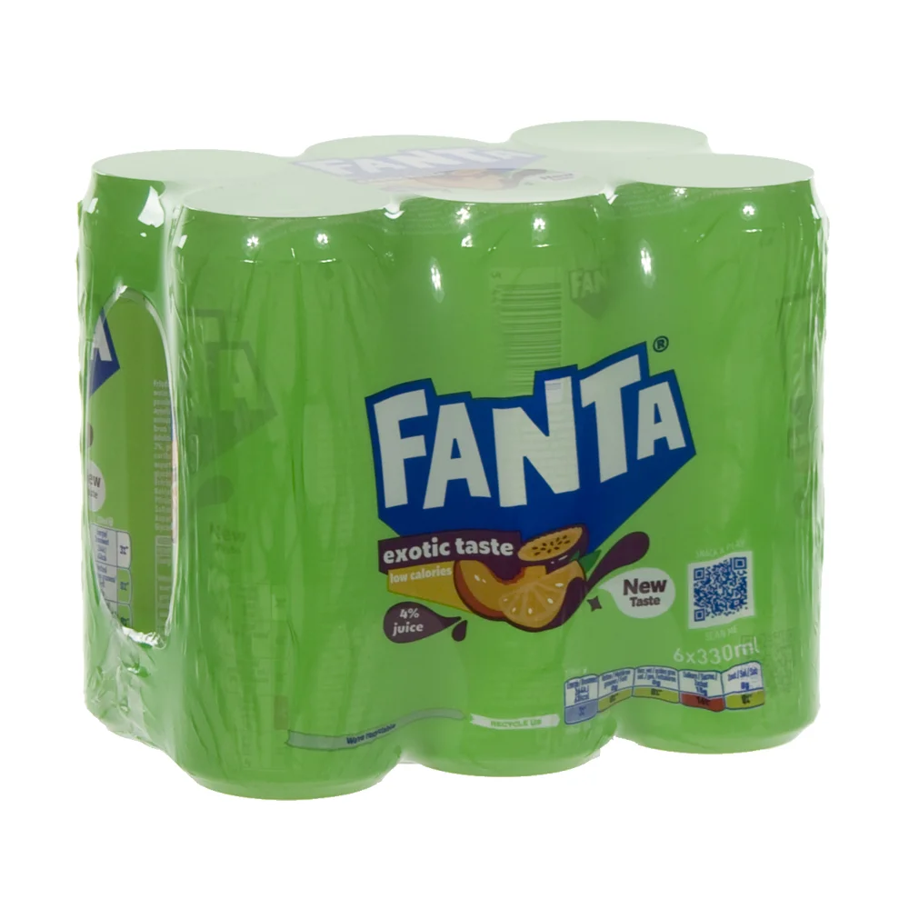 Fanta BLIK  Exotic  33 cl  Blik  6 pak