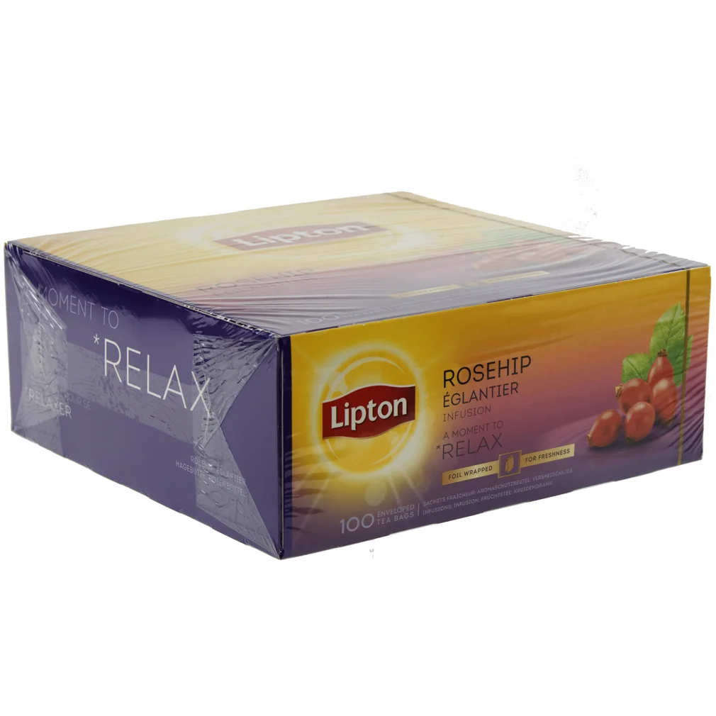 Lipton every day Rozenbottel prof.  Doos 100 st