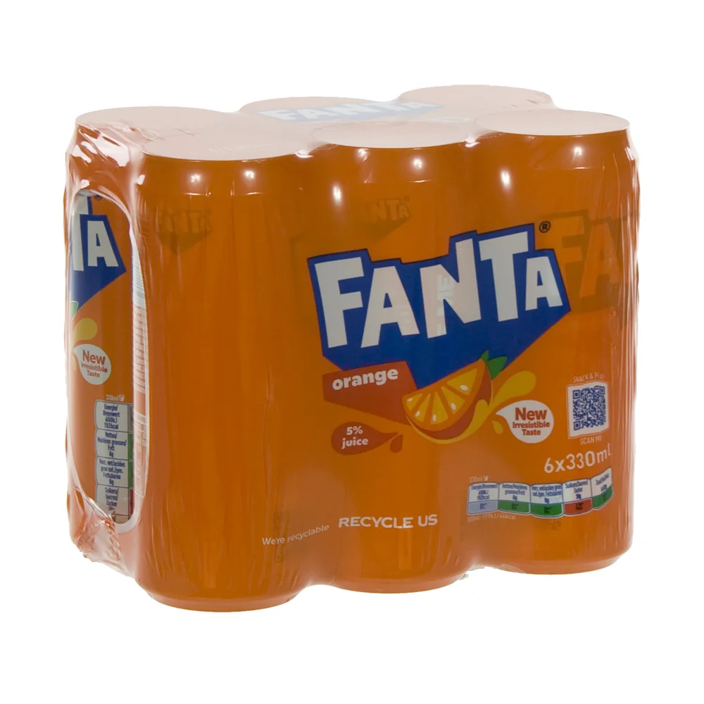 Fanta BLIK  Orange  33 cl  Blik  6 pak