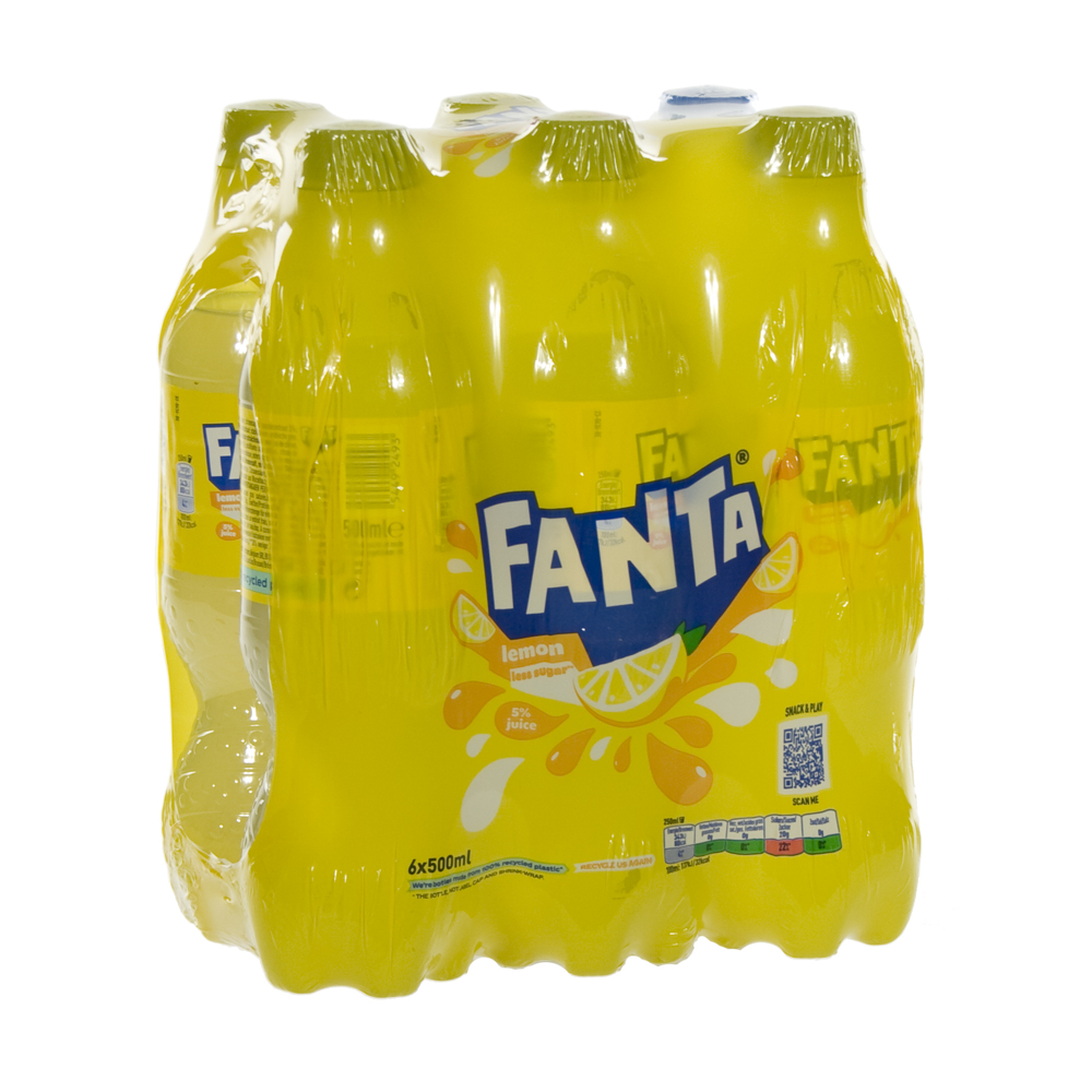 Fanta  PET  Lemon  50 cl  Pak  6 st