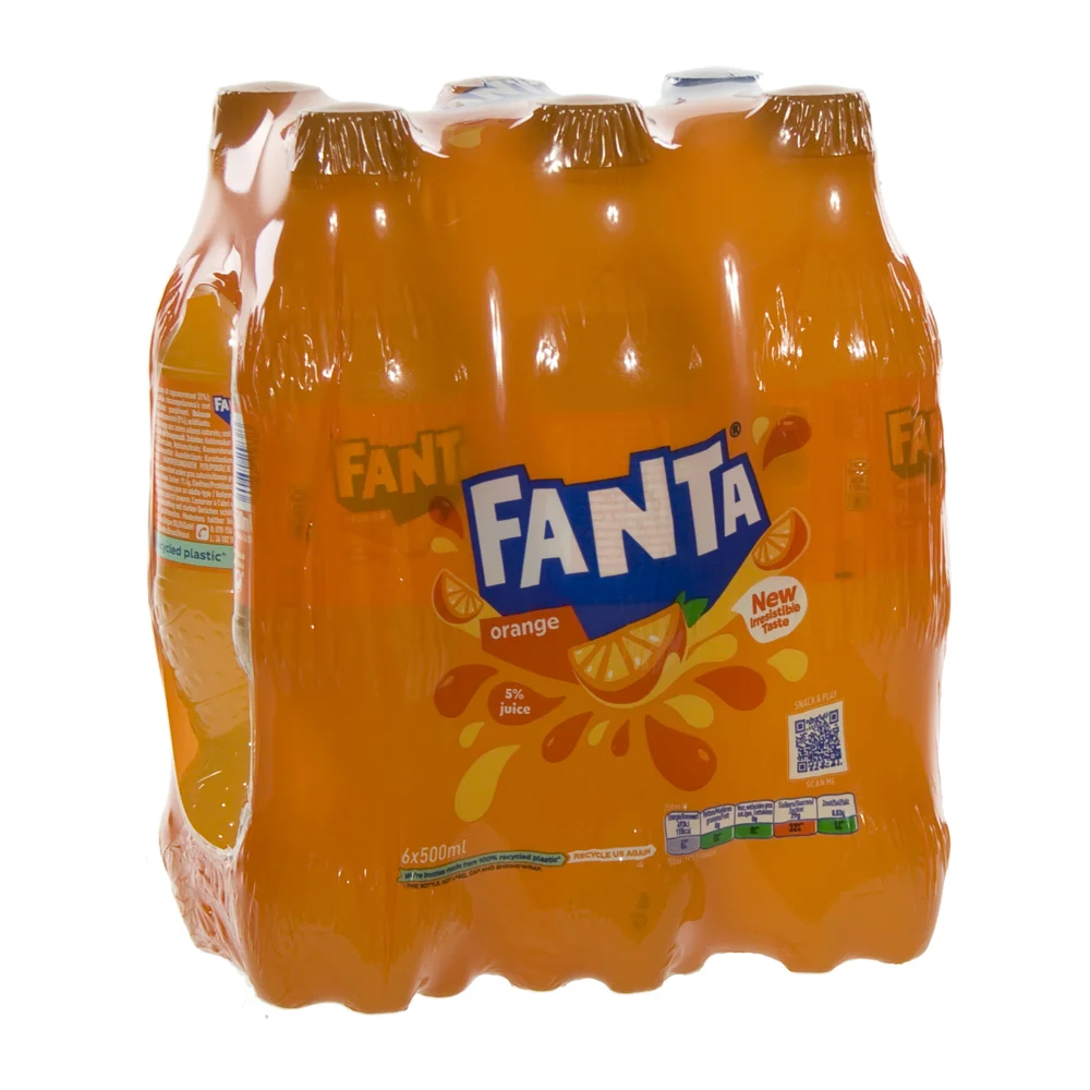 Fanta  PET  Orange  50 cl  Pak  6 st