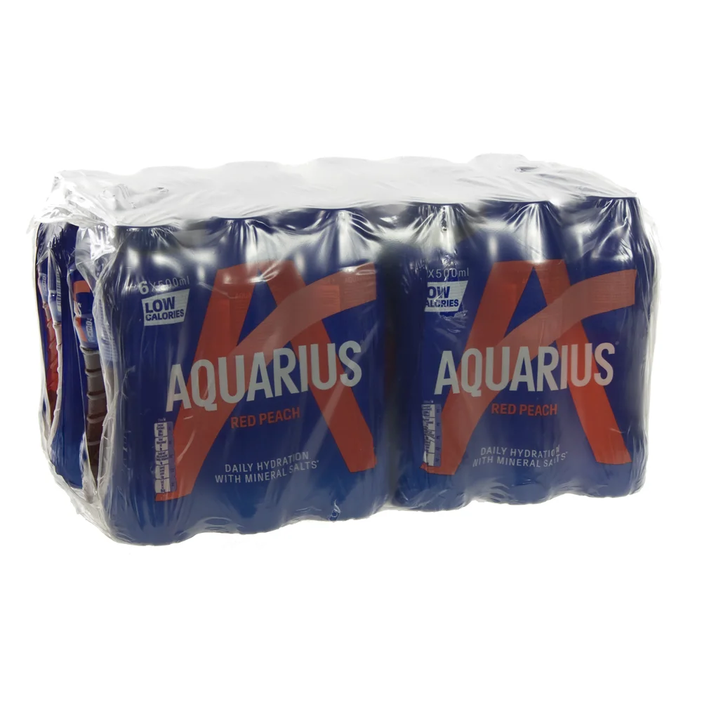 Aquarius  Red Peach  50 cl  Pak 24 st
