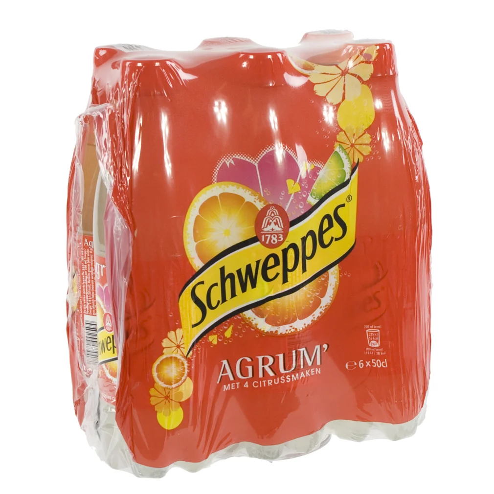 Schweppes agrum PET  Regular  50 cl  Pak  6 st