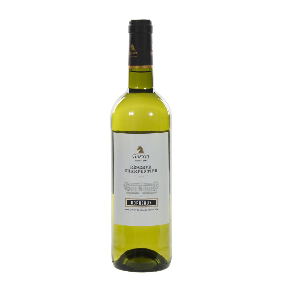 Gaston Bordeau blanc Sec Res. Charpentier  Wit  75 cl  Fles