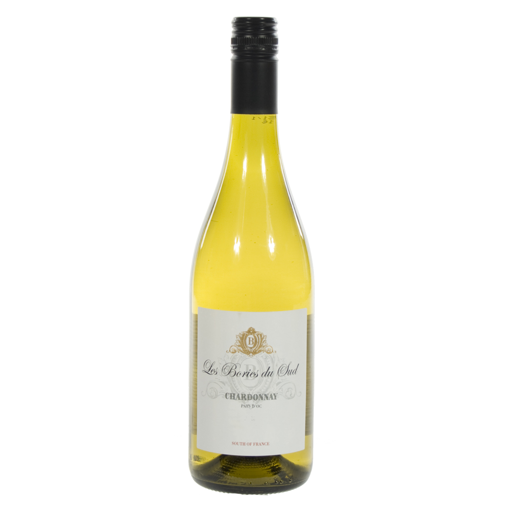 Les Bories Du Sud Chardonnay  Wit  75 cl  Fles