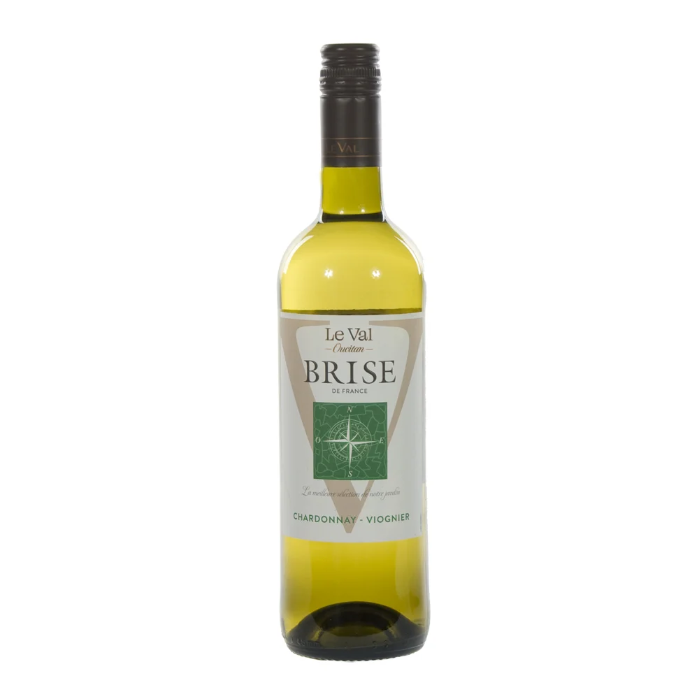 Brise de France VDP d' Oc Chardonnay 13.5%  Wit  75 cl  Fles