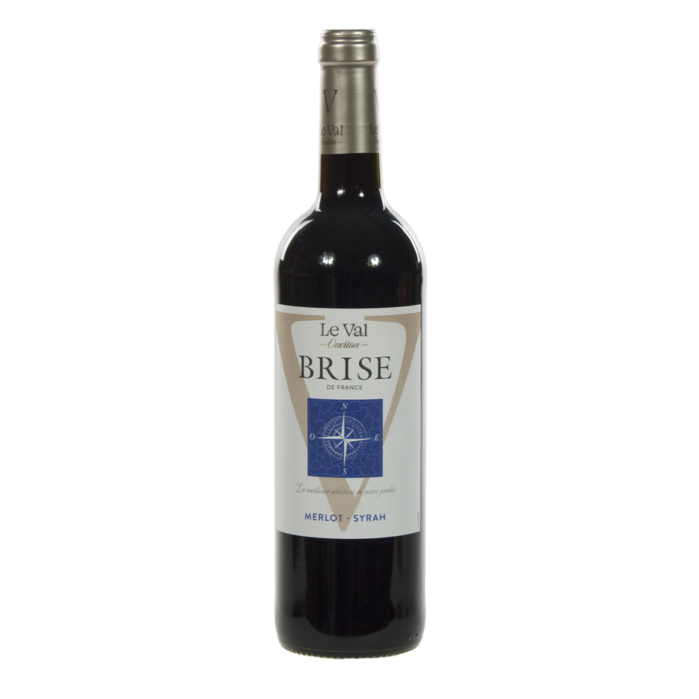 Brise de France VDP d' Oc Merlot 13%  Rood  75 cl  Fles