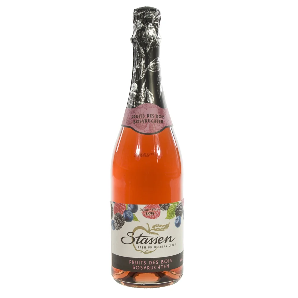 Stassen Cider Bosvruchten 5%  75 cl  Fles