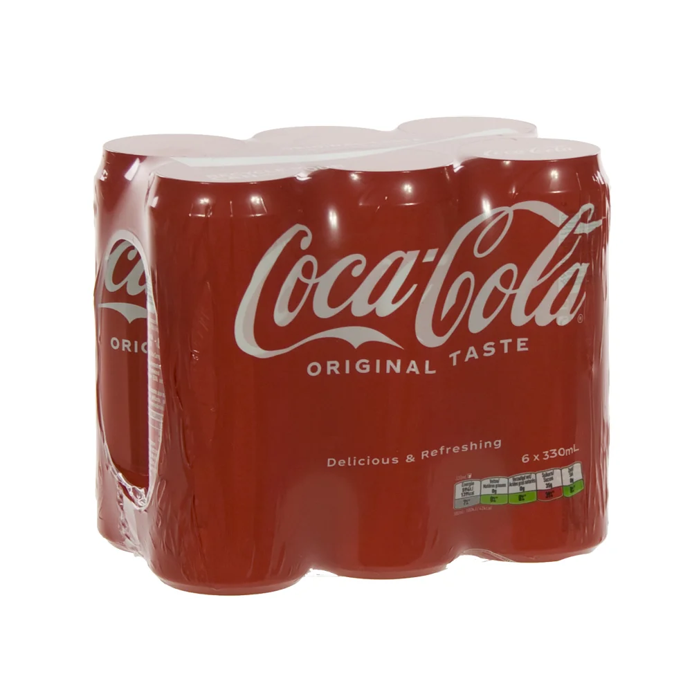 Coca Cola  Regular  33 cl  Blik  6 pak