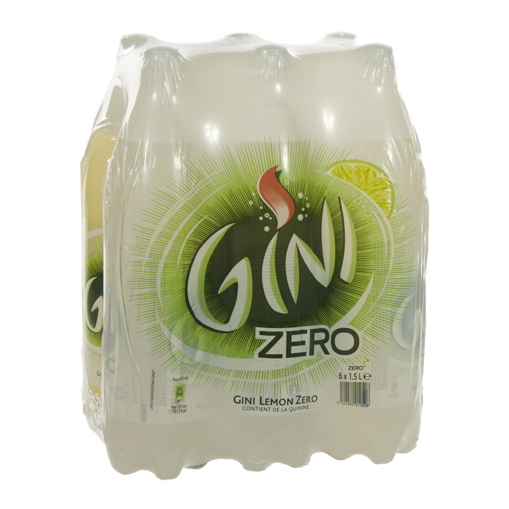 Gini PET  Zero  1,5 liter  Pak  6 st