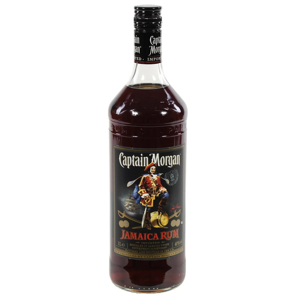 Captain Morgan Jam Rum Black  1 liter  Fles