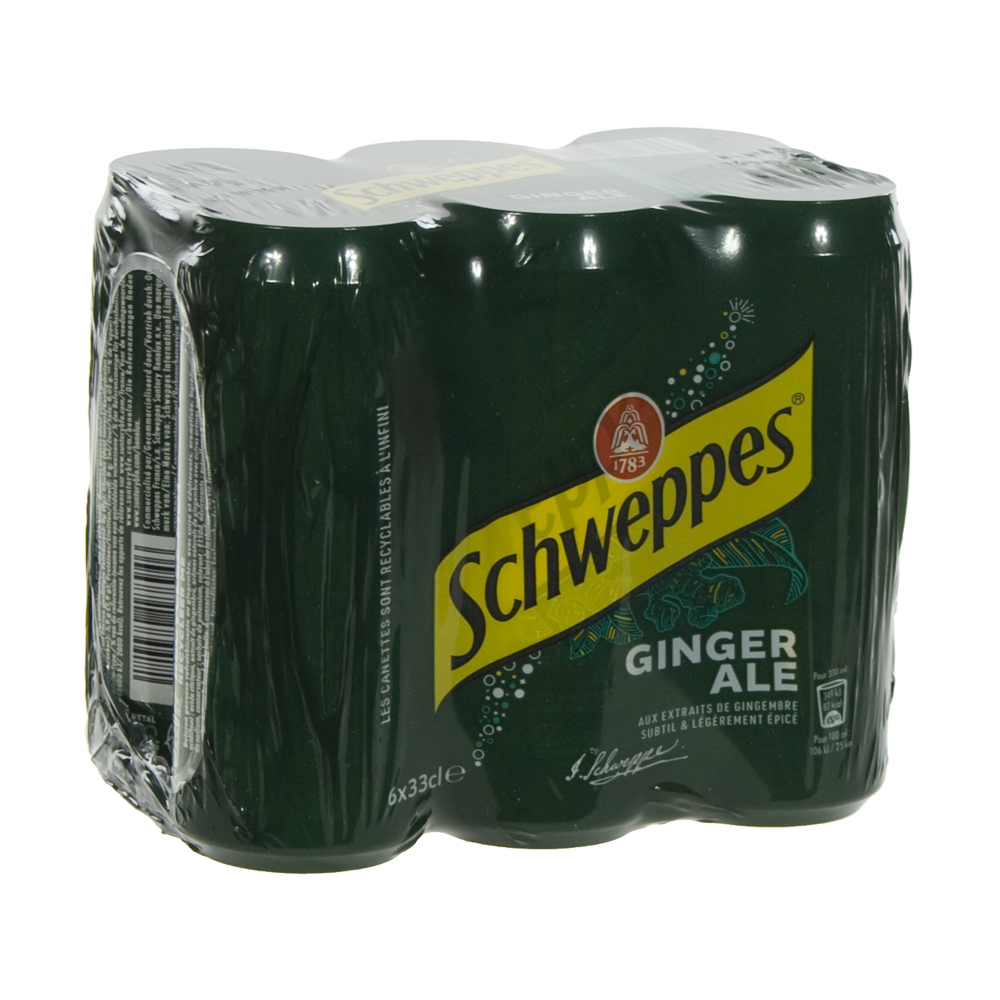 Schweppes Ginger Ale BLIK  33 cl  Blik  6 pak