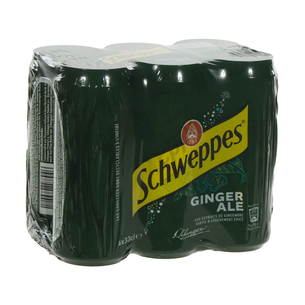 Schweppes Ginger Ale BLIK  33 cl  Blik  6 pak
