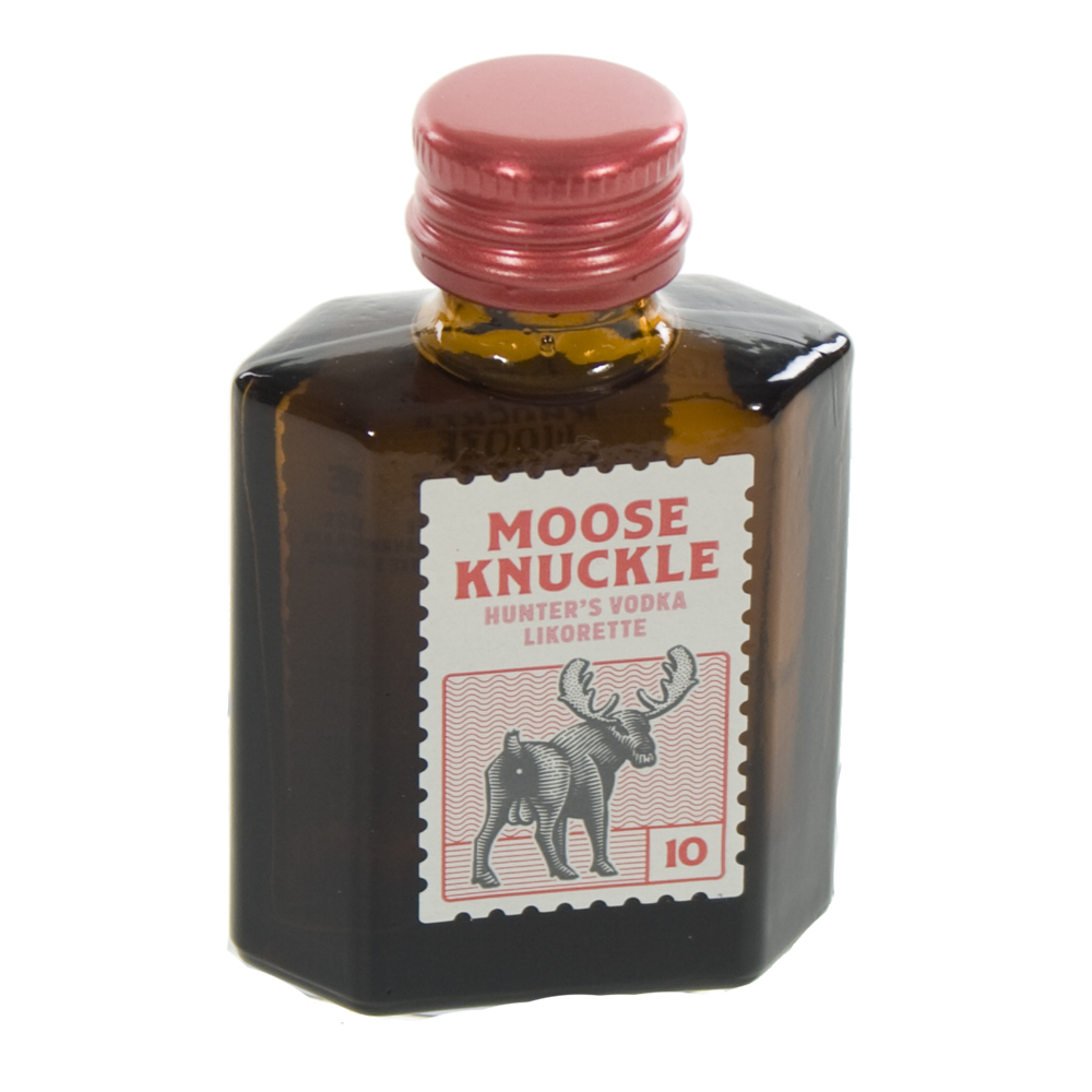 Moose Knuckle Vodka  20 ml  Fles