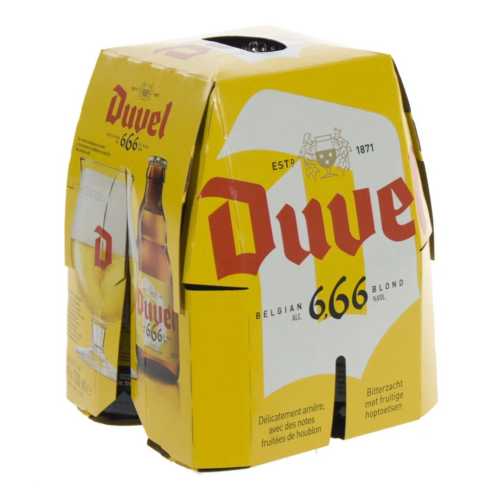 Duvel 6,66  33 cl  Clip 4 fl