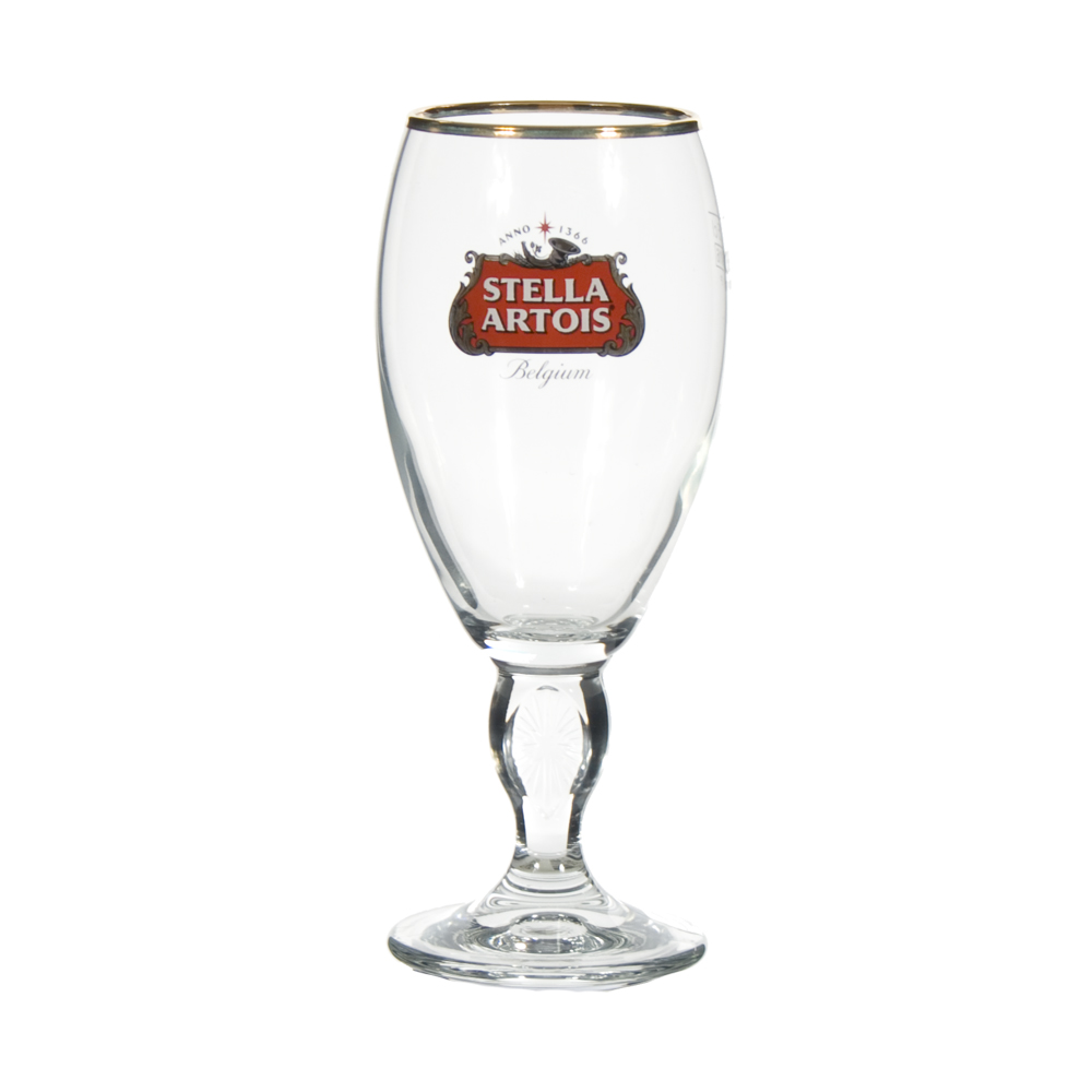 verhuur glazen 25 st Stella op voet