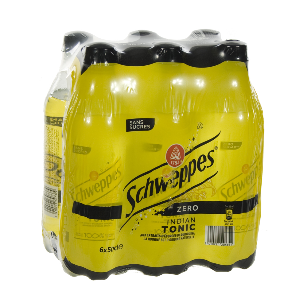 Schweppes Tonic PET  Zero  50 cl  Pak  6 st