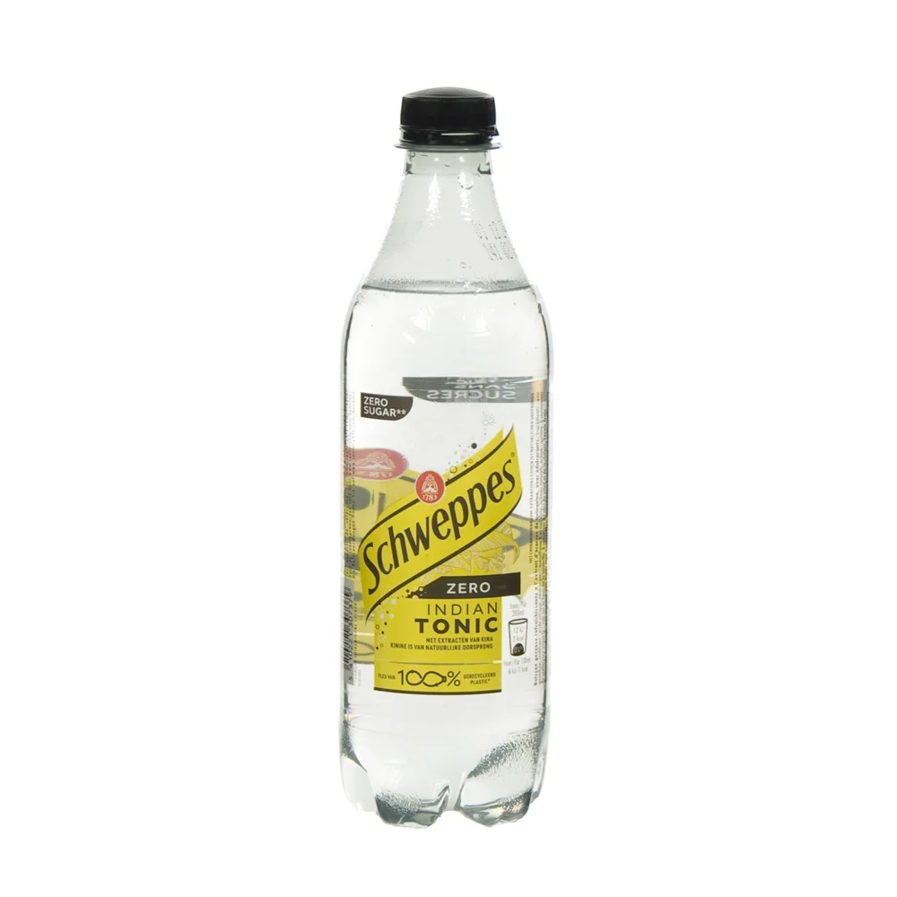 Schweppes Tonic PET  Zero  50 cl  Fles
