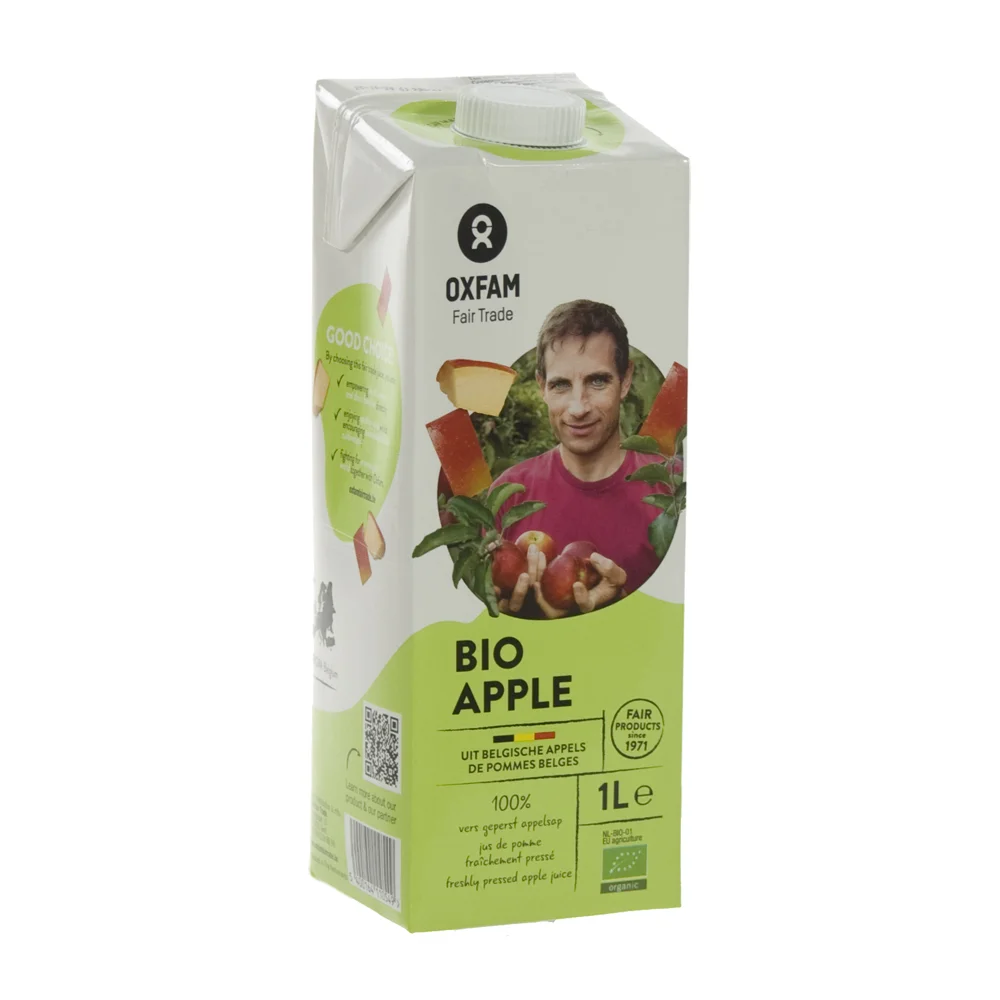 Fruitsap oxfam tetra  Appel  1 liter  Fles