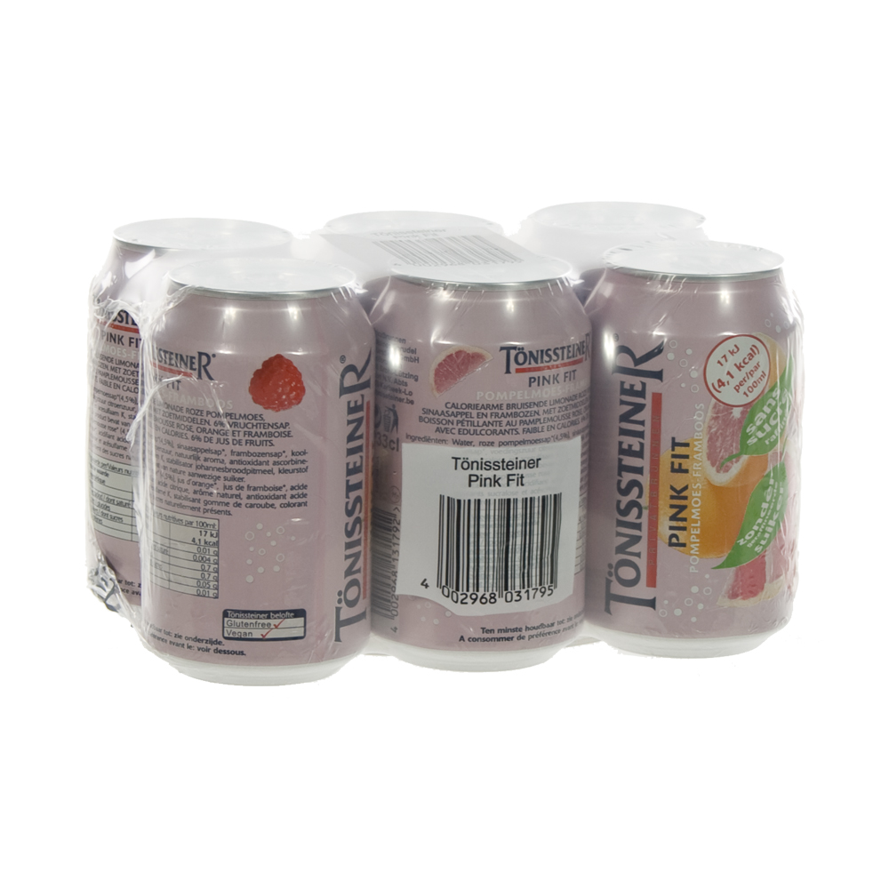 Tonissteiner BLIK  Pink Fit  33 cl  Blik  6 pak