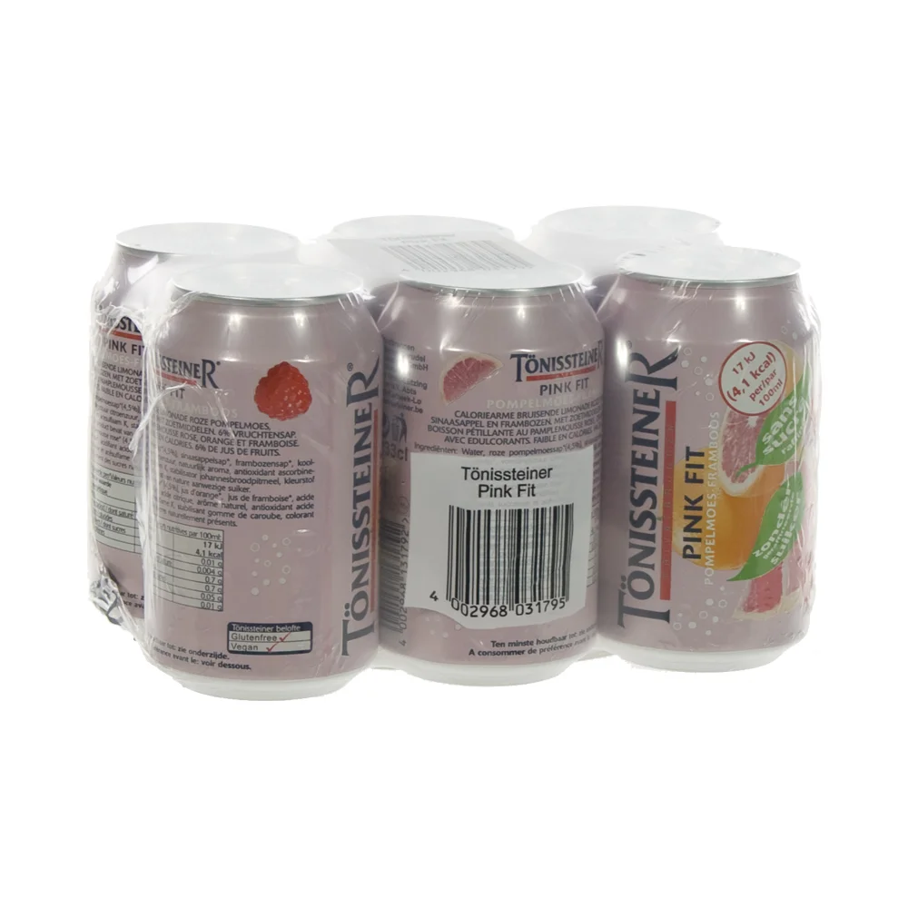 Tonissteiner BLIK  Pink Fit  33 cl  Blik  6 pak