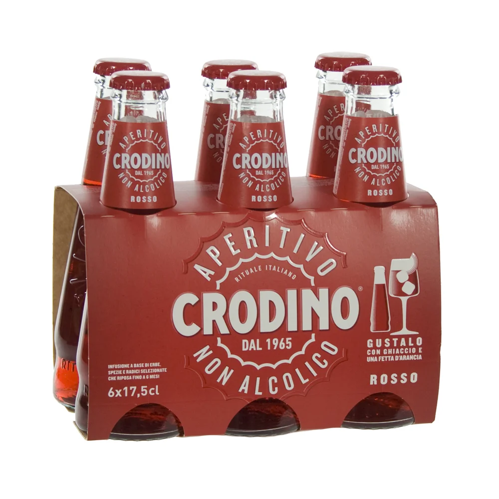Crodino 0%  Rosso  17,5 cl  Clip 6 fl