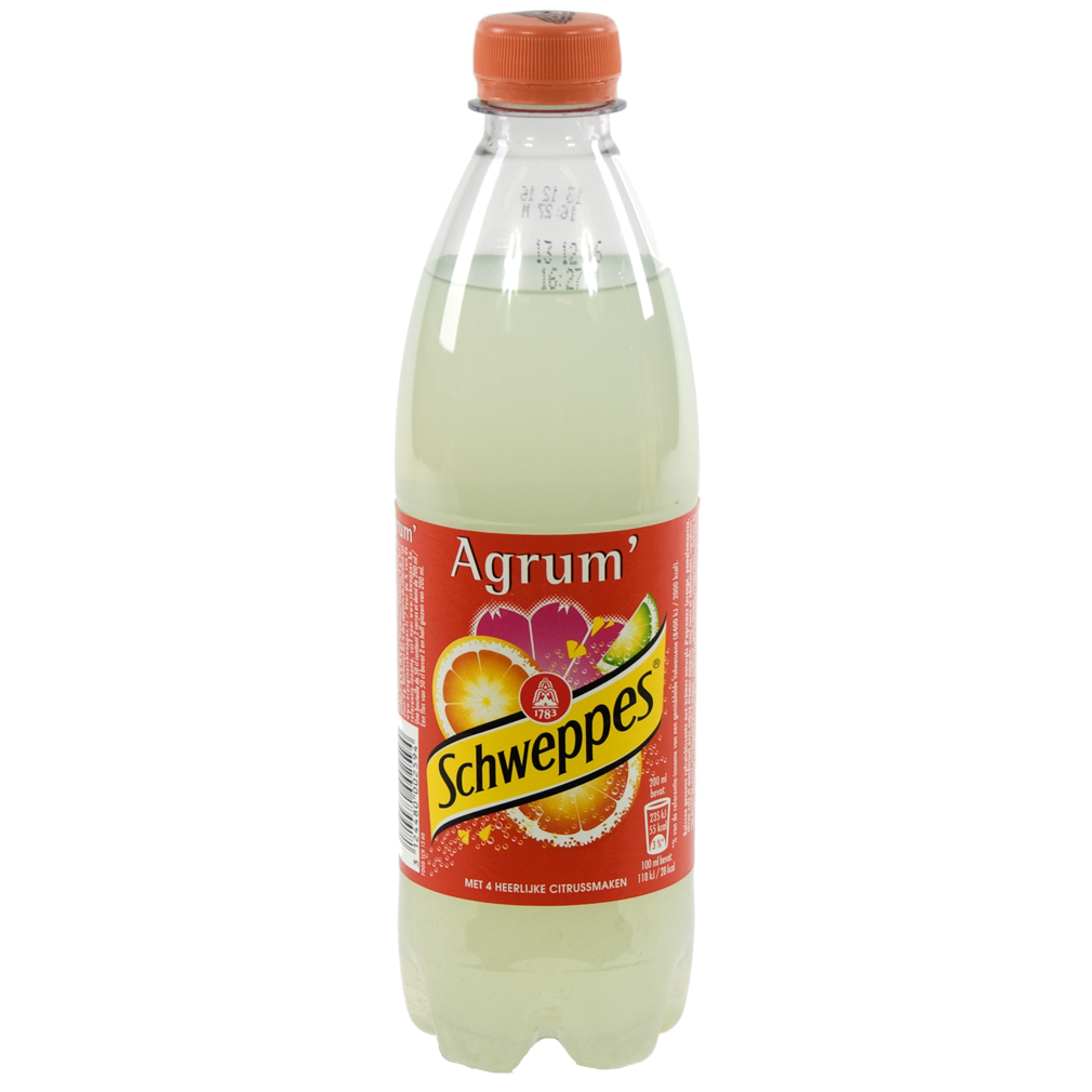 Schweppes agrum PET  Regular  50 cl  Fles