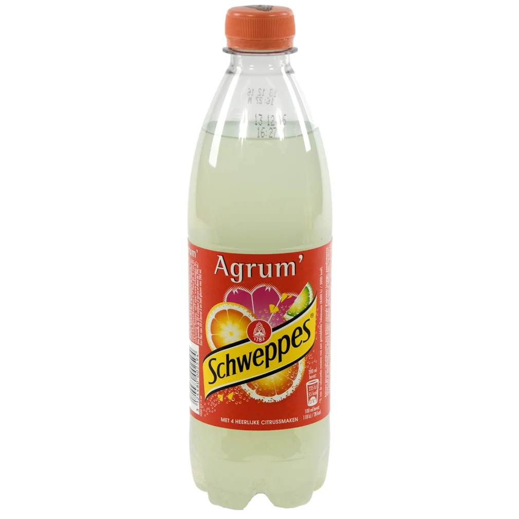 Schweppes agrum PET  Regular  50 cl  Fles