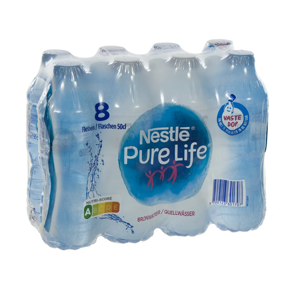 Nestle pure Life PET  Plat  50 cl  Pak  8 st