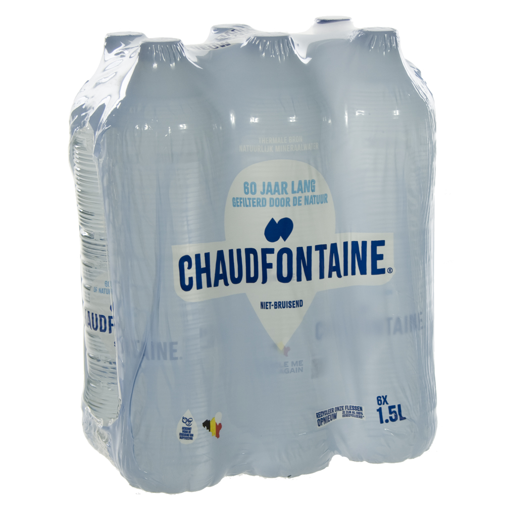 Chaudfontain  PET  Plat  1,5 liter  Pak  6 st