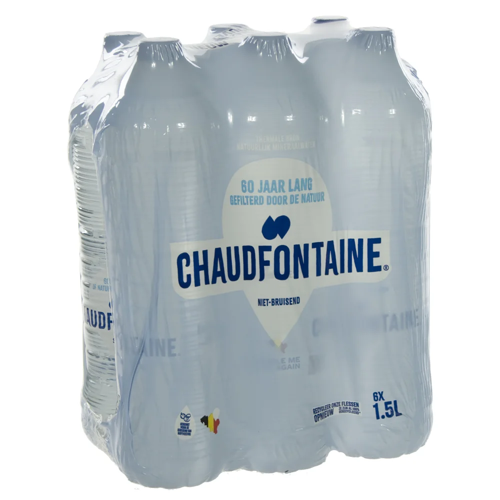 Chaudfontain  PET  Plat  1,5 liter  Pak  6 st