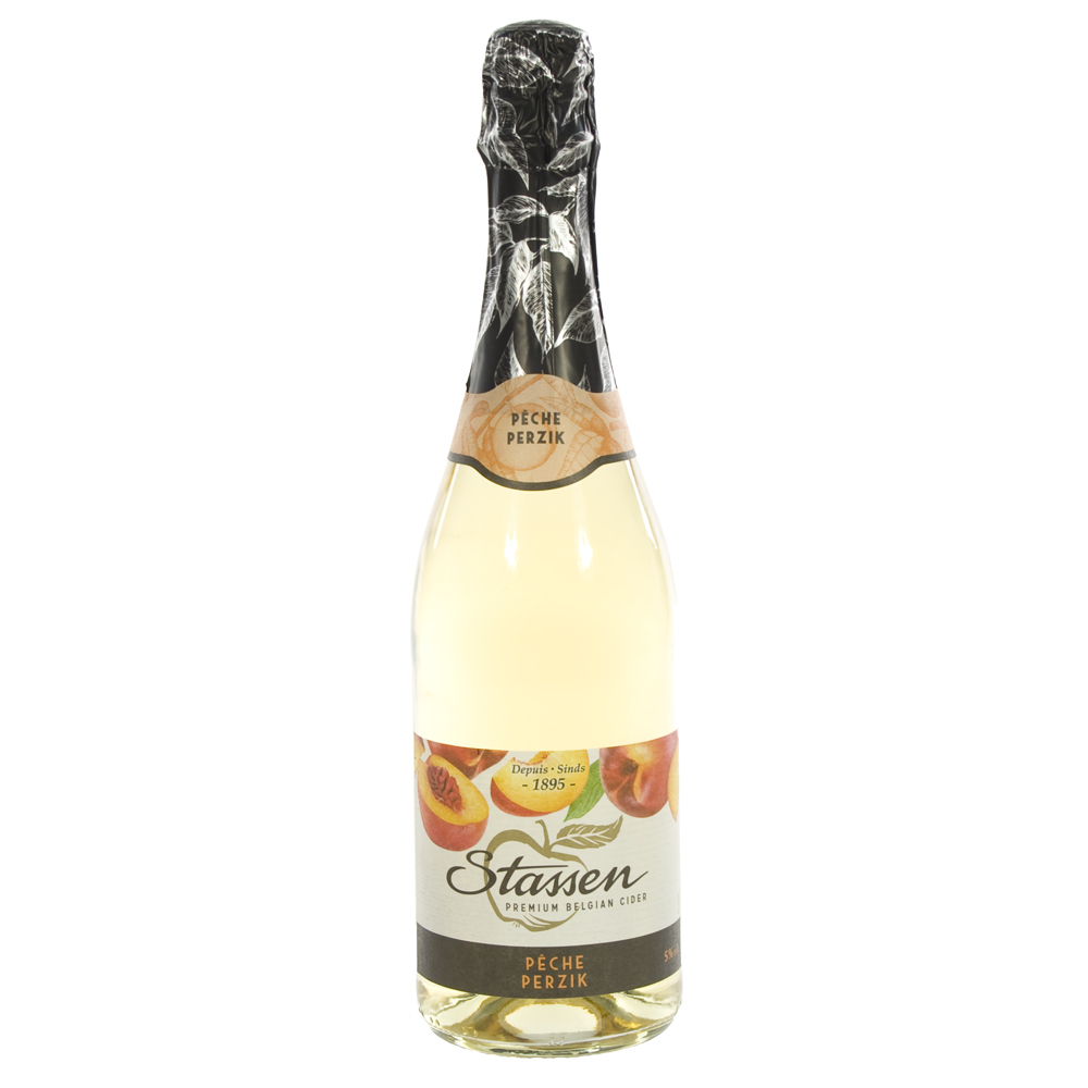 Stassen Cider Peche 5%  75 cl  Fles