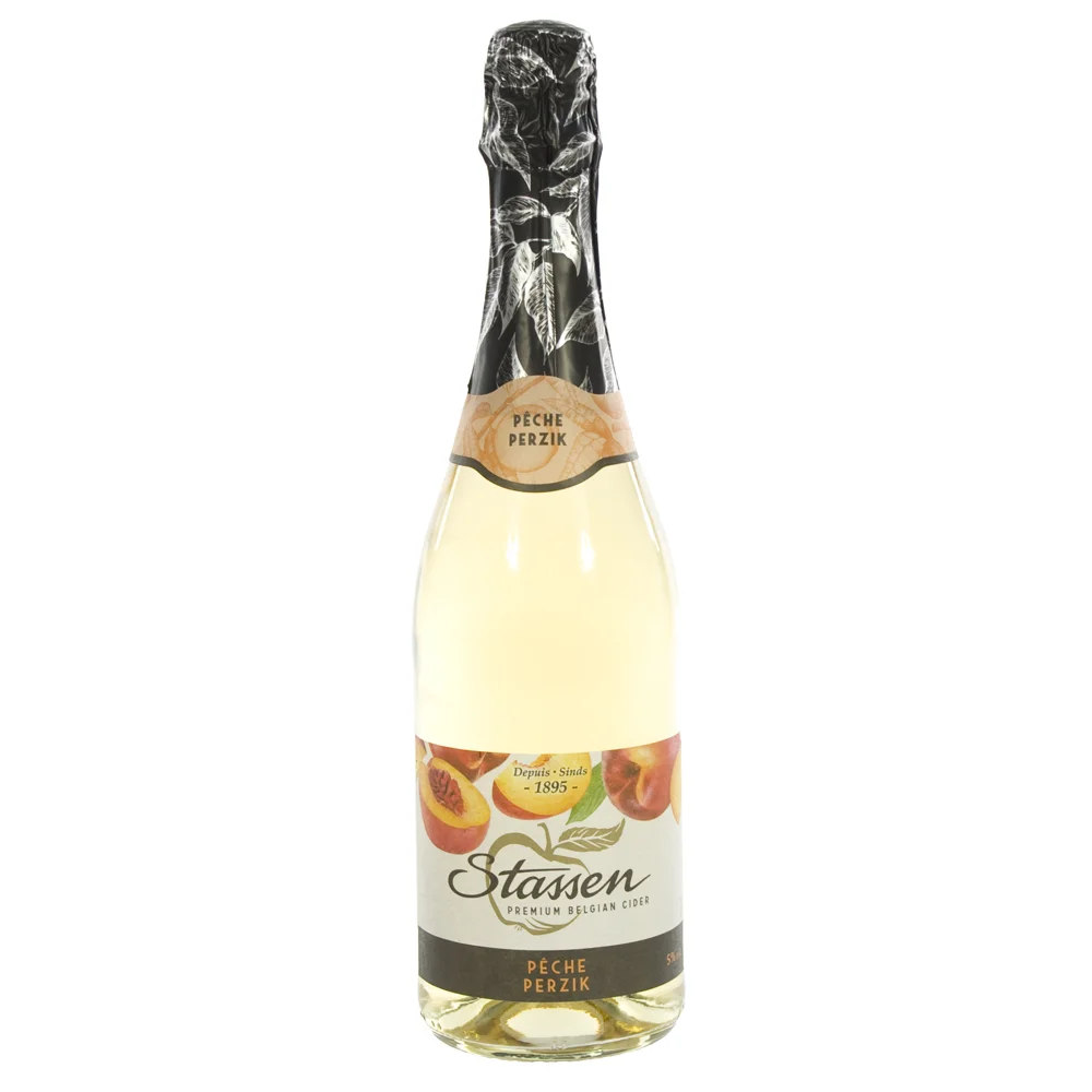 Stassen Cider Peche 5%  75 cl  Fles